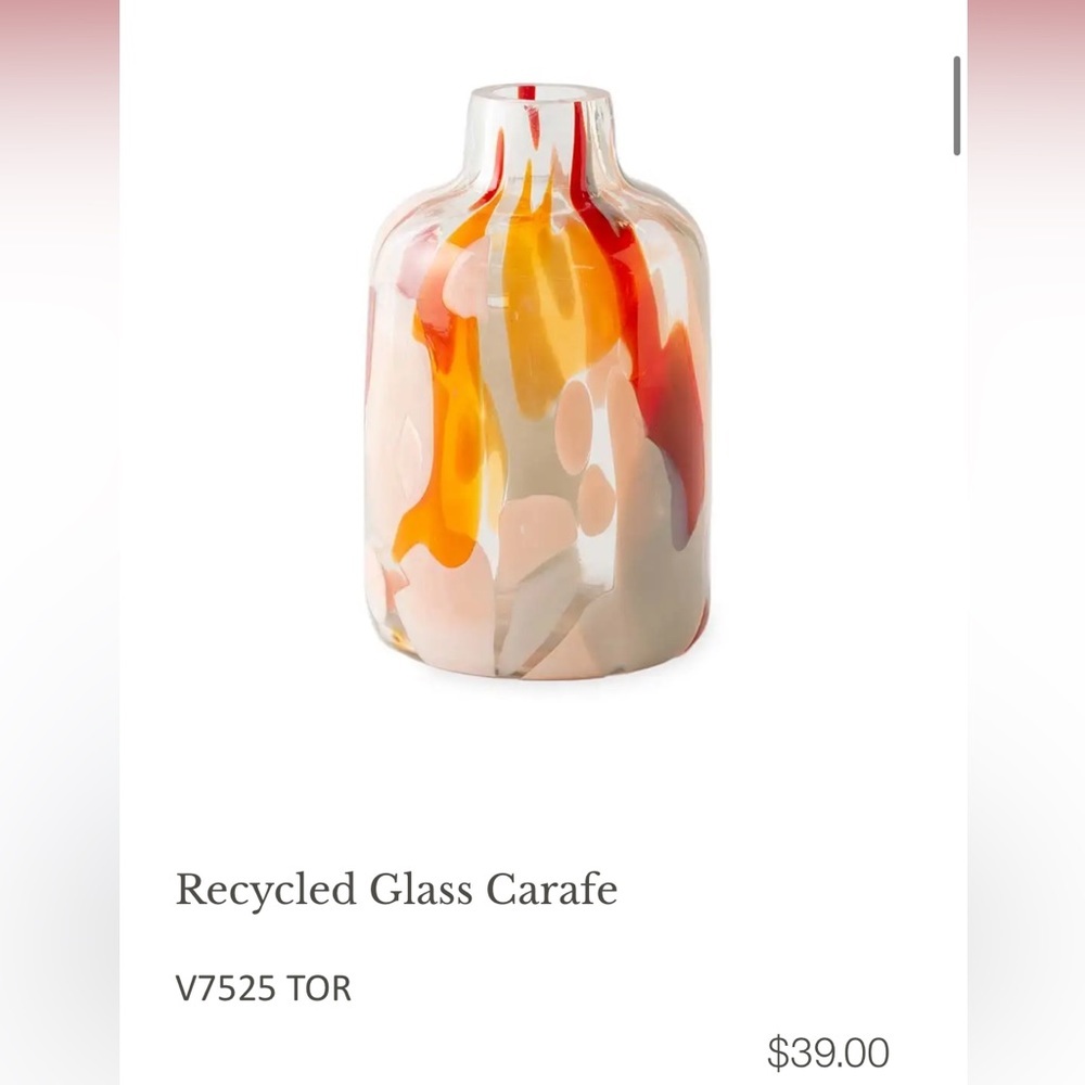 Recycled Glass Carafe